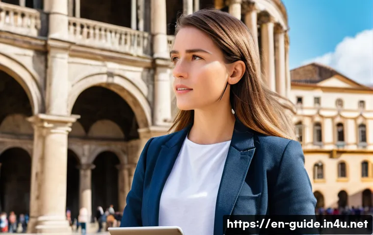 관광통역안내사와 관련된 최신 법률 정보 - **Prompt:** A professional tourist guide, a charismatic woman in her late 30s, dressed in a smart ca...