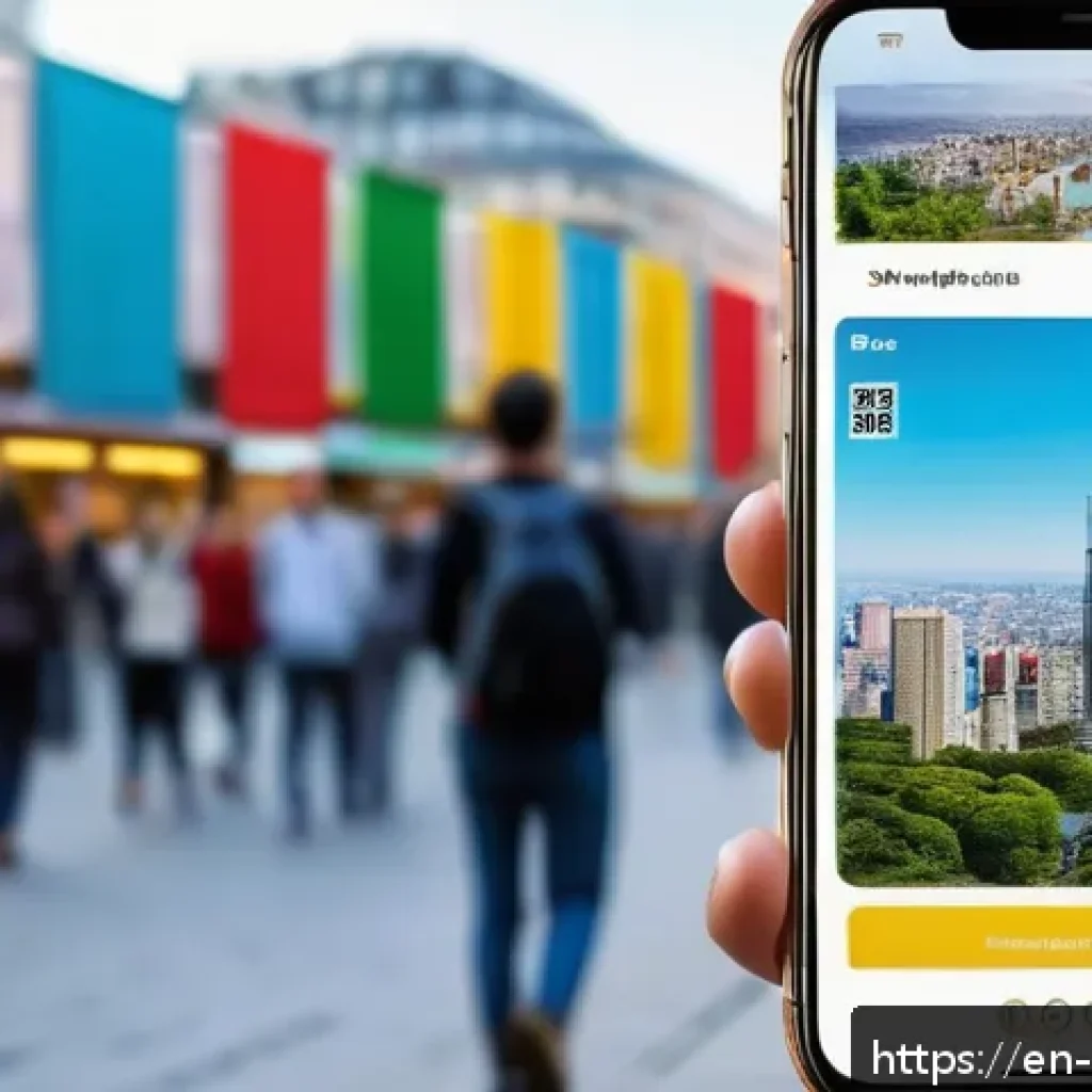 관광통역안내사로서 고객 만족도 조사 활용법 - A modern digital survey interface displayed on a sleek smartphone screen held by a diverse group of ...