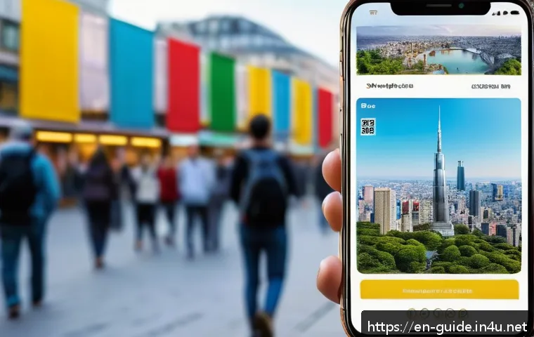 관광통역안내사로서 고객 만족도 조사 활용법 - A modern digital survey interface displayed on a sleek smartphone screen held by a diverse group of ...